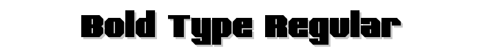 Bold Type Regular font